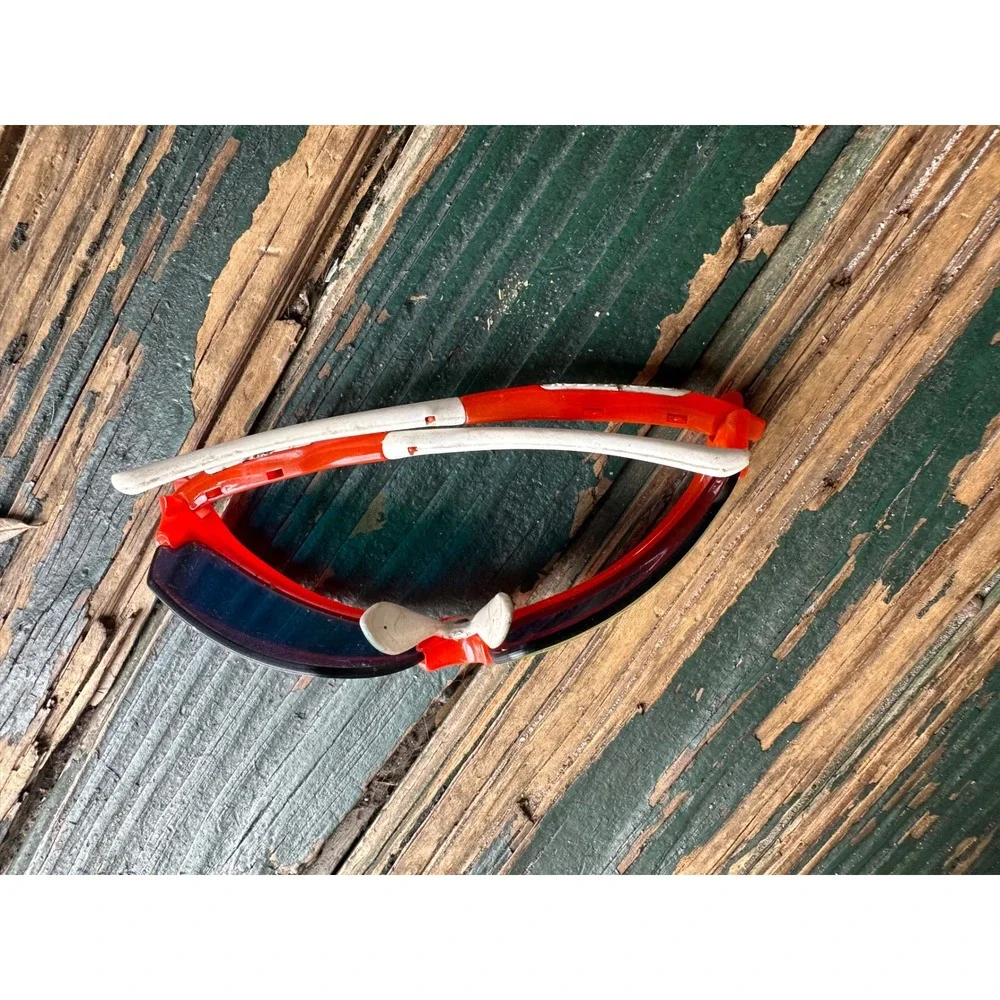 Rudy Project Noyz SP 04 Sunglasses Orange White Cycling Wraparound Italy